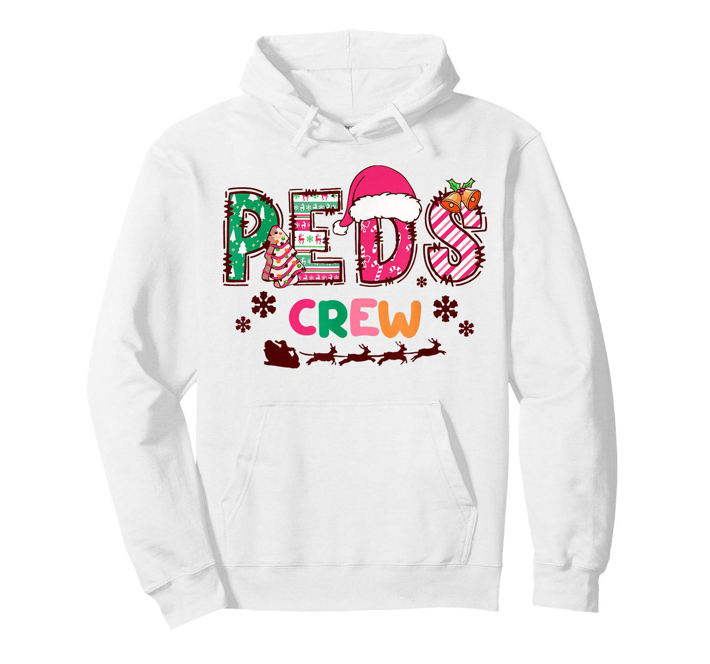 Peds Crew Christmas Pediatric Nurse Team T-Shirt