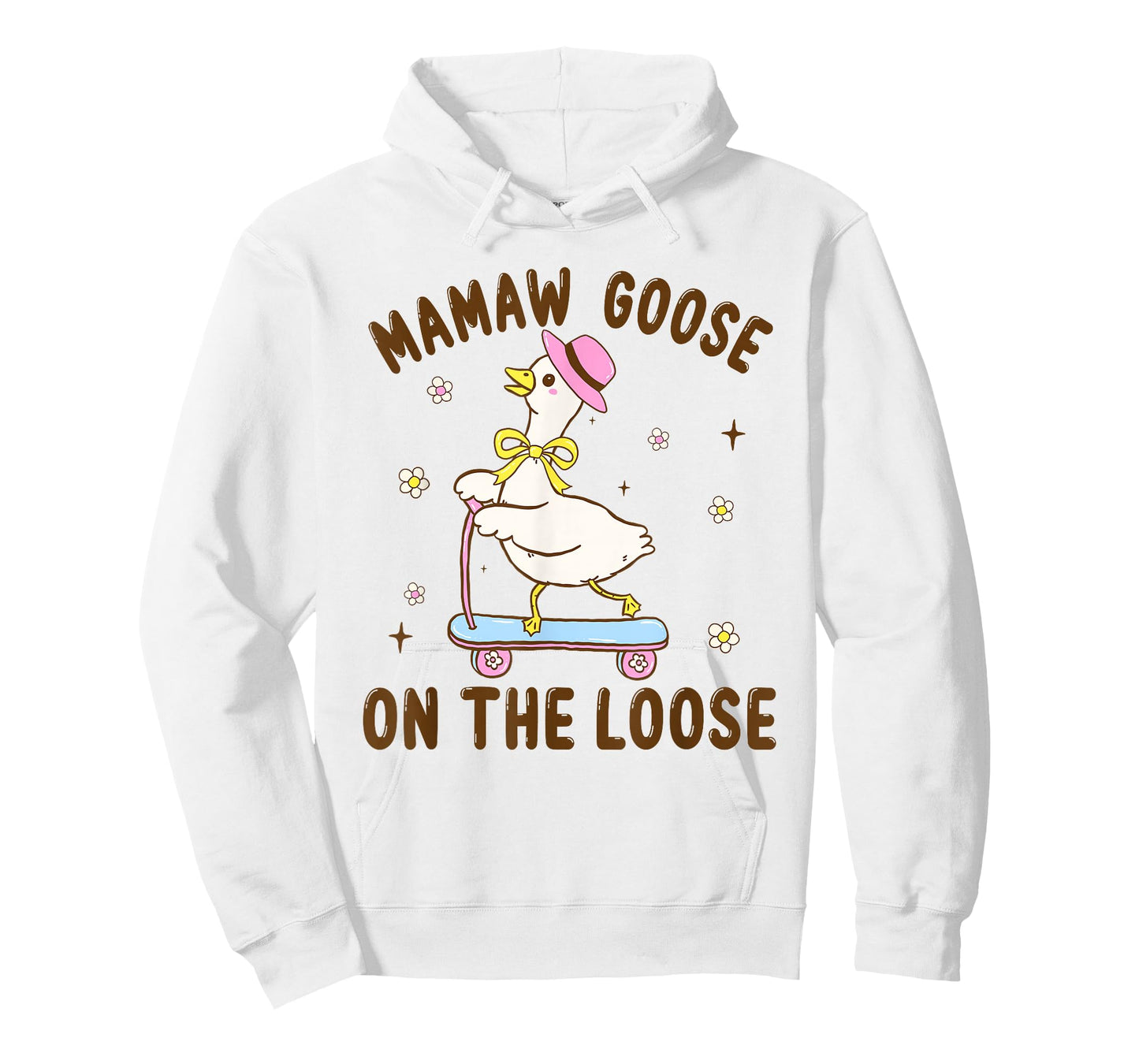 Mamaw Goose On The Loose Funny Birthday Matching Family T-Shirt