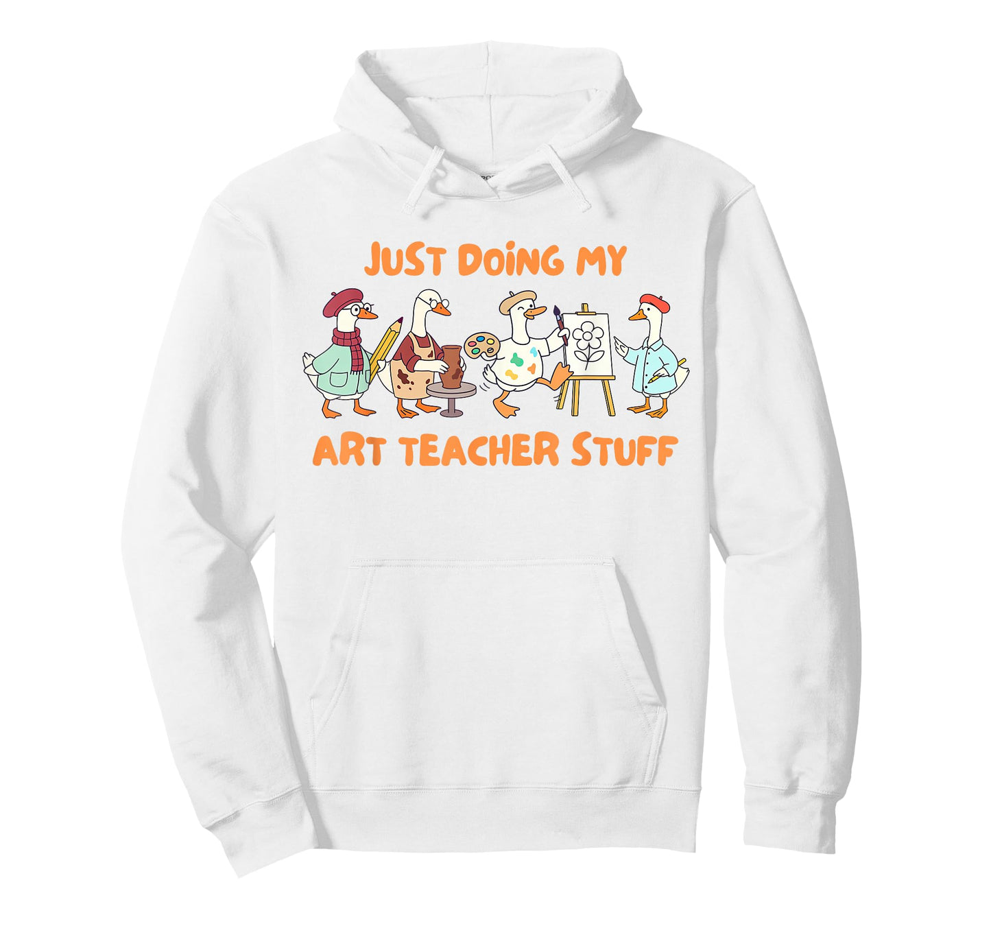 Artist Painting Silly Goose Just Doing My Art Teacher Stuff T-Shirt