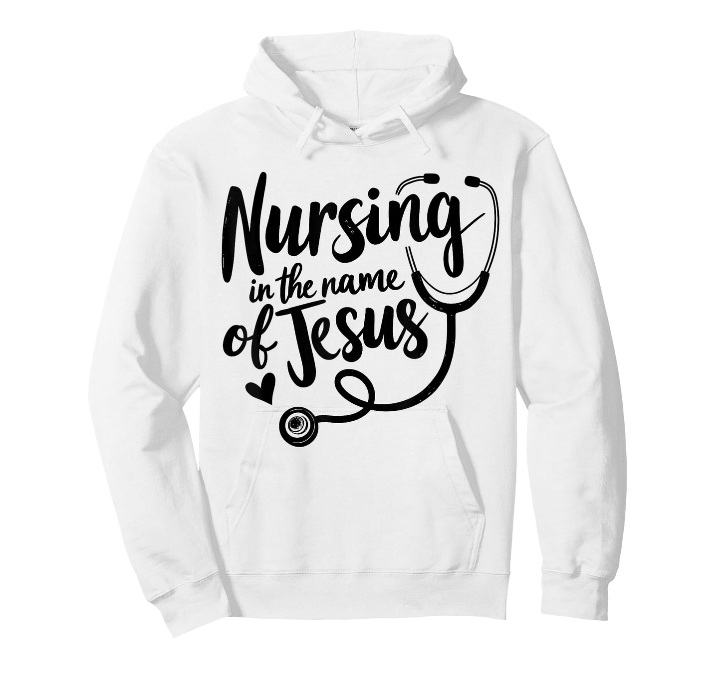 Nursing in The Name of Jesus Christian Nurse T-Shirt