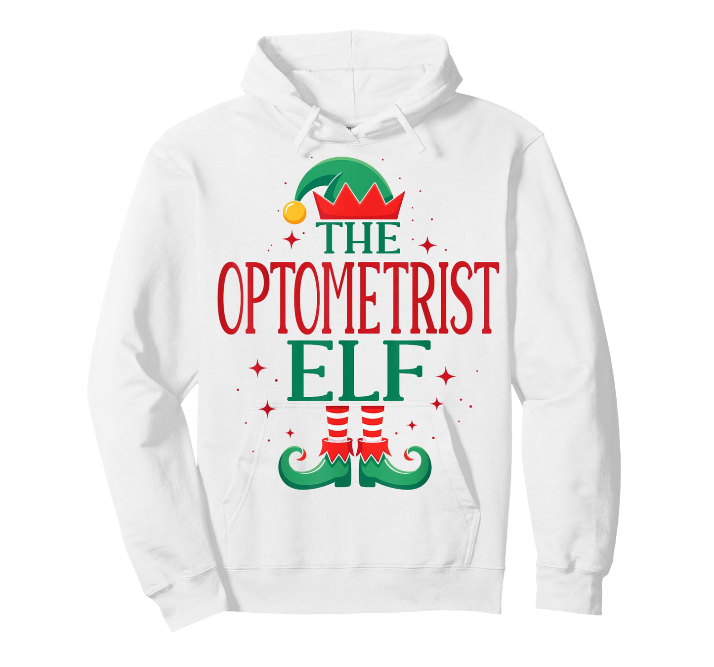 Funny Optometrist Elf Christmas Holiday for Medical Staff T-Shirt