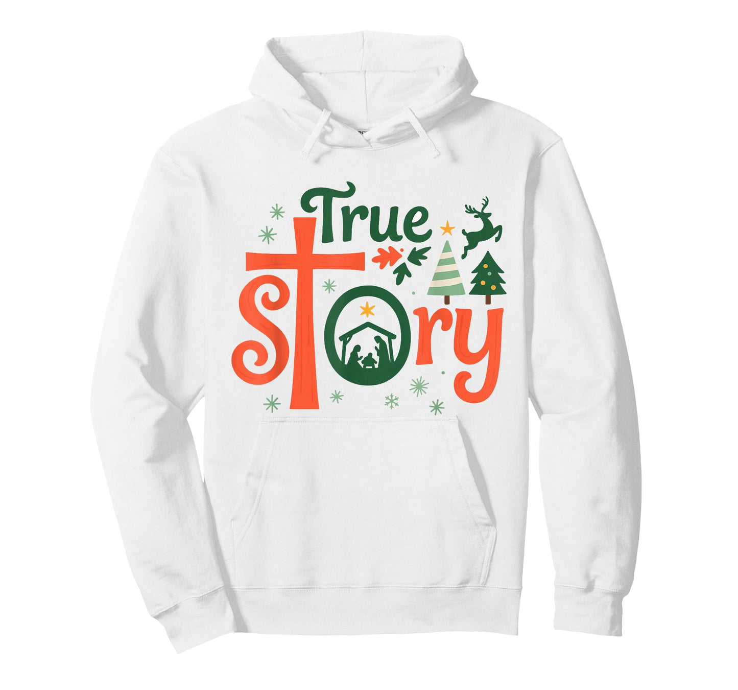True Story Christmas Nativity Jesus Christian Men Women Kids T-Shirt