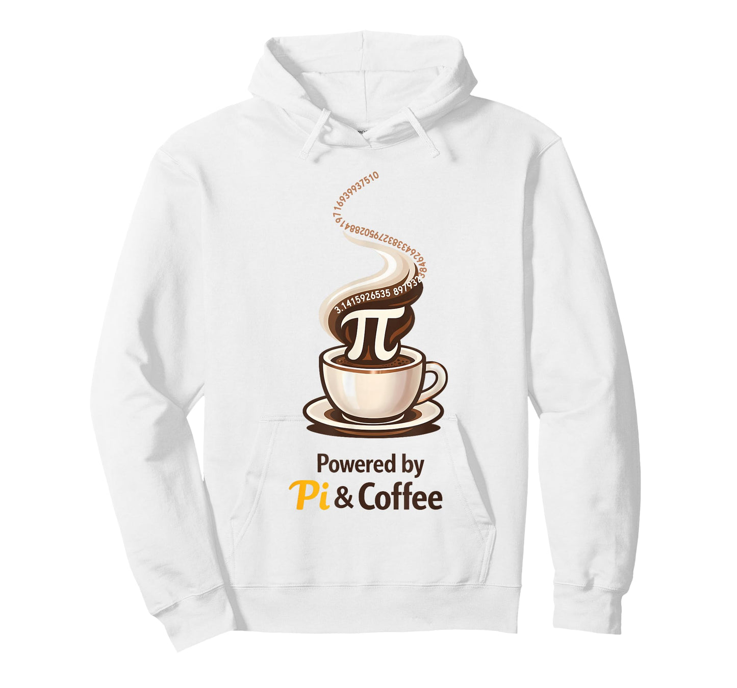 Powered by Pi and Coffee Funny 3.14 Pi Day Teacher Fuel T-Shirt