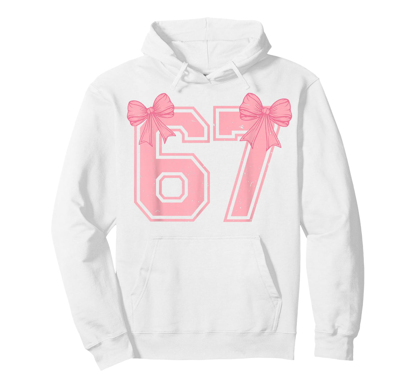 67 Six Seven Meme Coquette Pink Bow 6 7 Gen Alpha Slang Girl T-Shirt