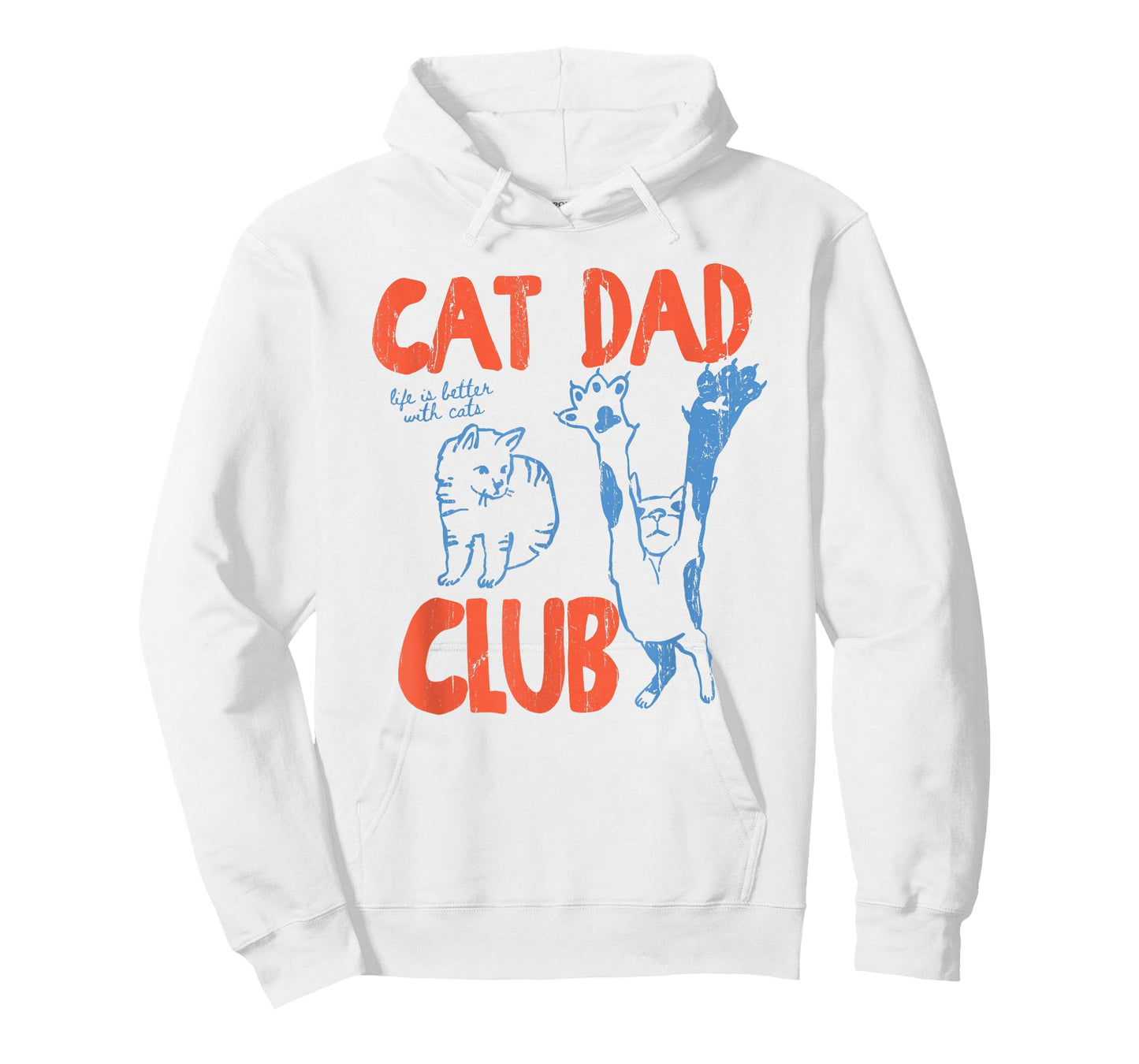 Cat Dad Club, Life is Better with Cats, Cat Dad, Funny Cat T-Shirt