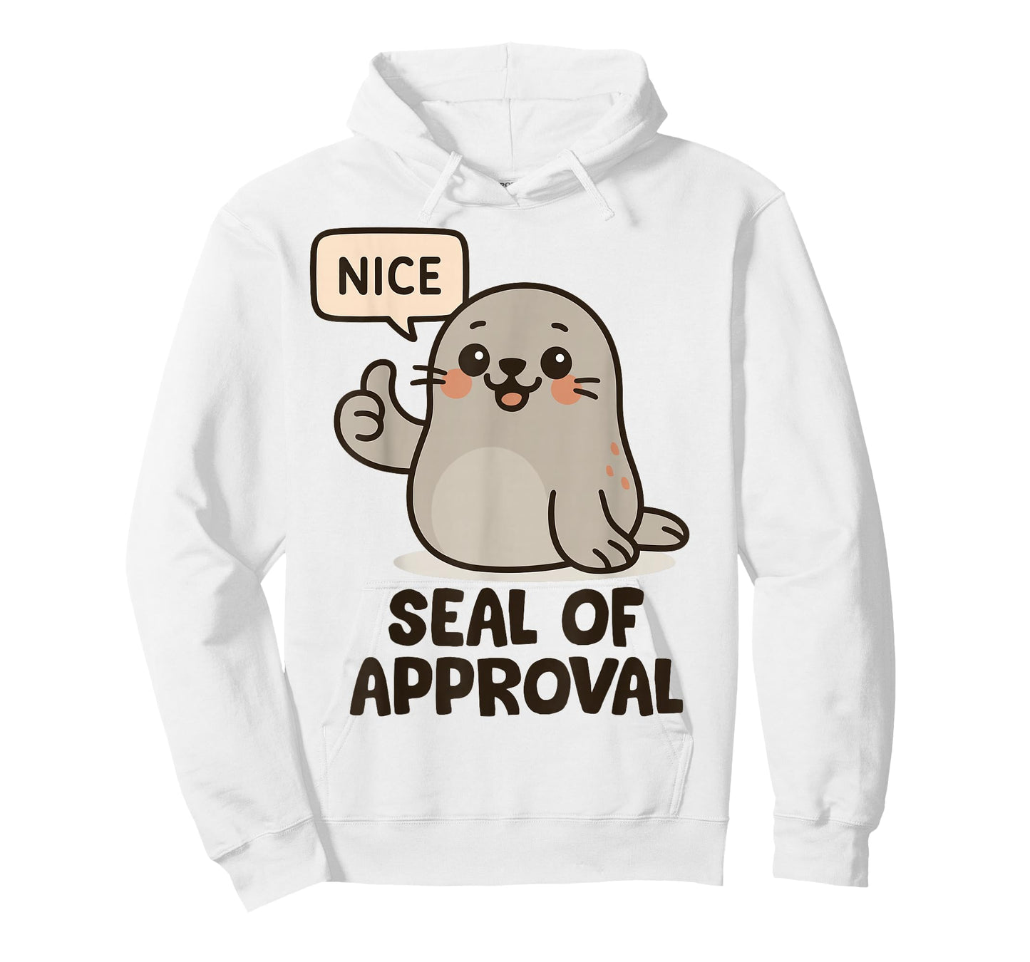 Seal of Approval Funny Cute Kawaii Seal Animal Pun T-Shirt