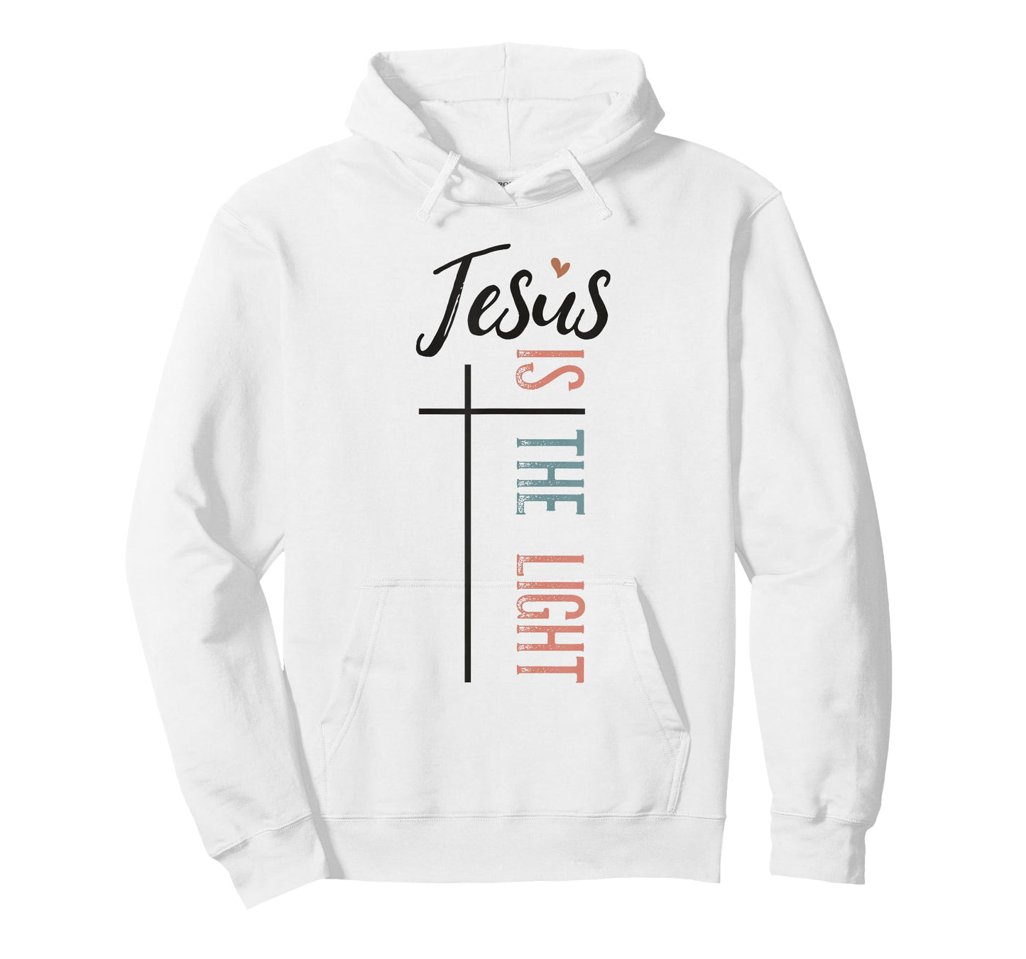 Jesus is The Light Christian Faith Quote T-Shirt
