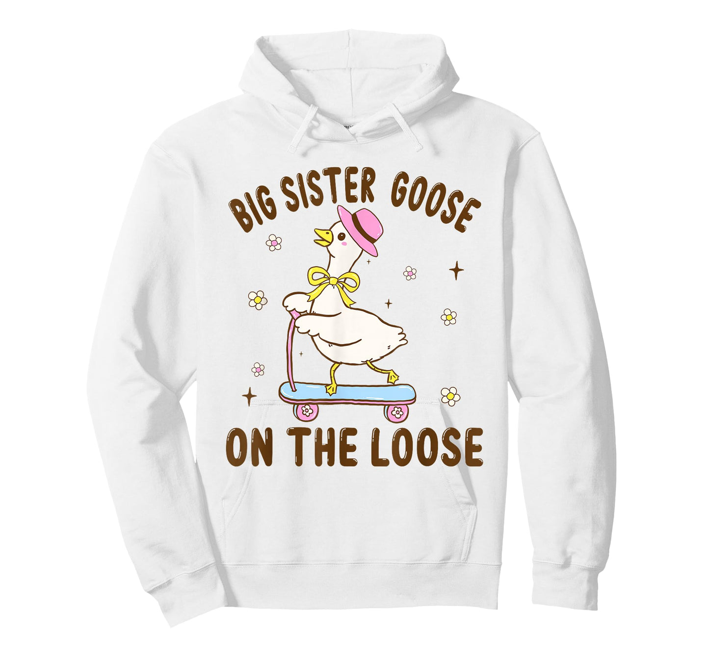 Big Sister Goose On The Loose Funny Birthday Matching Family T-Shirt