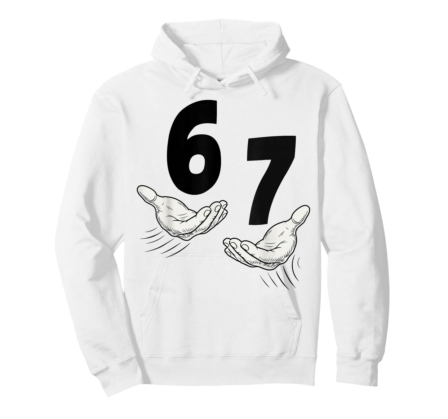 Six Seven 67 Hands 6 7 Kids 67 Teen Boys 6-7 Meme Funny T-Shirt