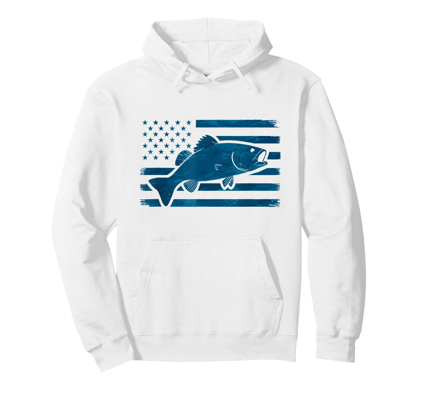 American Flag Fishing Lovers Shirt Men Women Kids Youth Fish T-Shirt