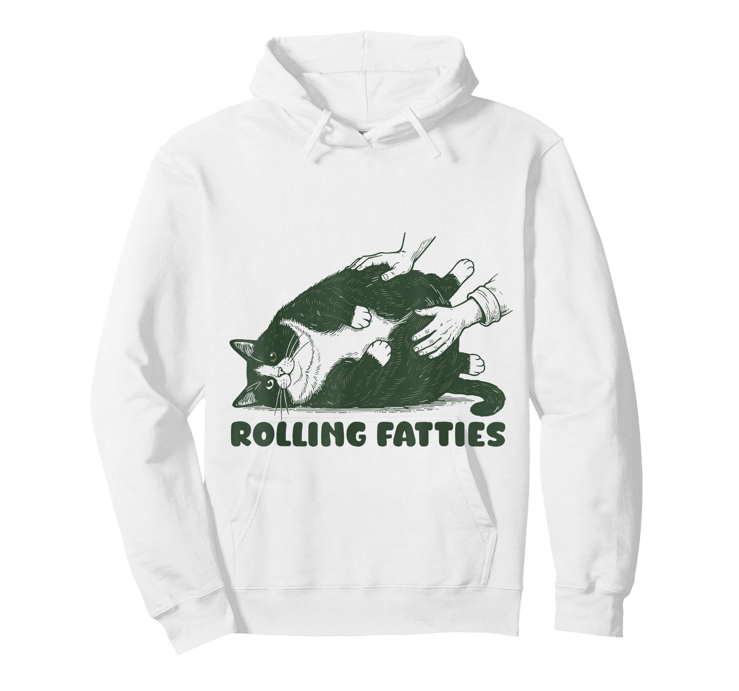 Rolling Fatties Tuxedo Cat Funny Cute Tuxedo Lover T-Shirt