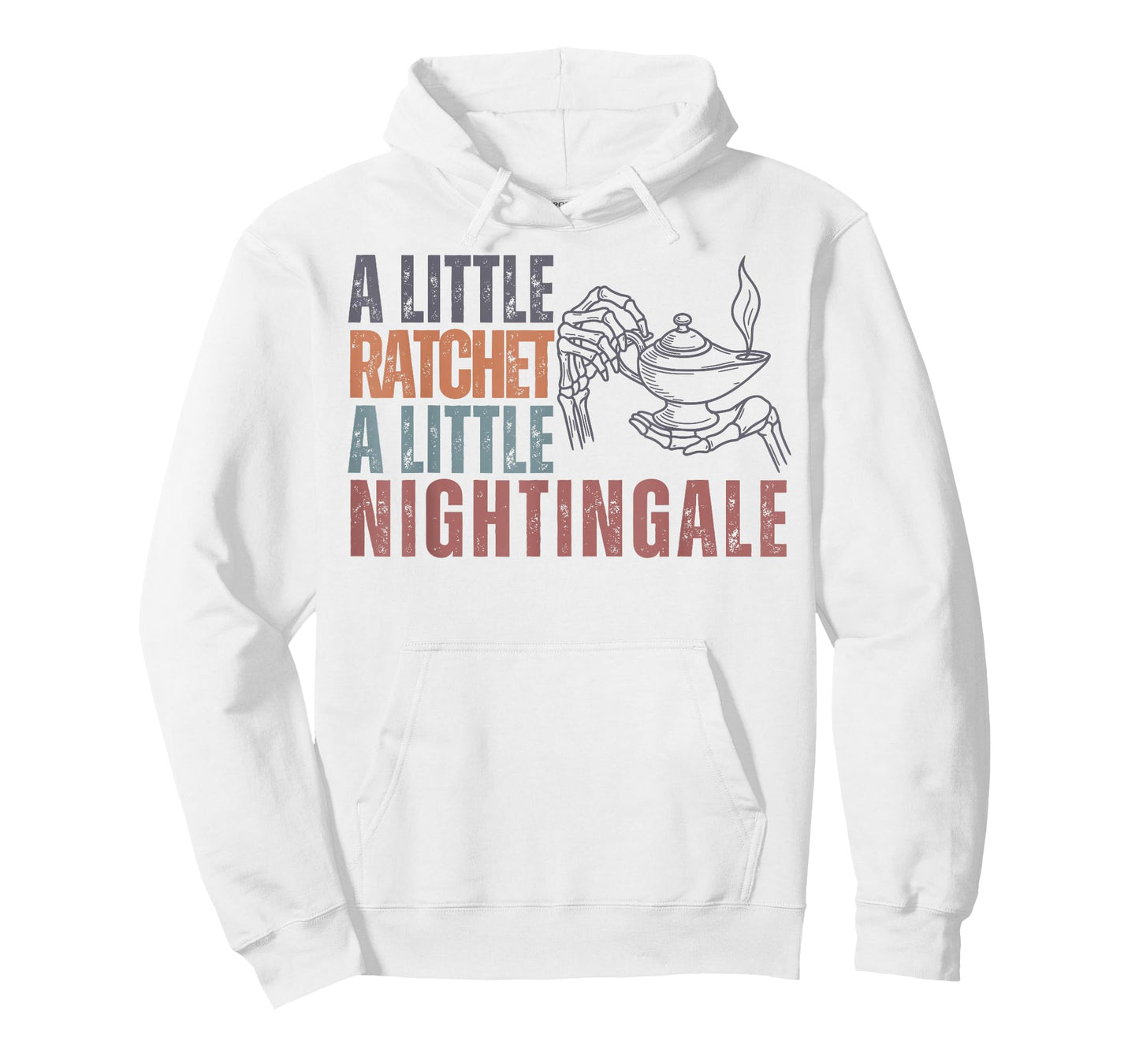 Nurse Life Night Shift A Little Ratchet Little Nightingale T-Shirt