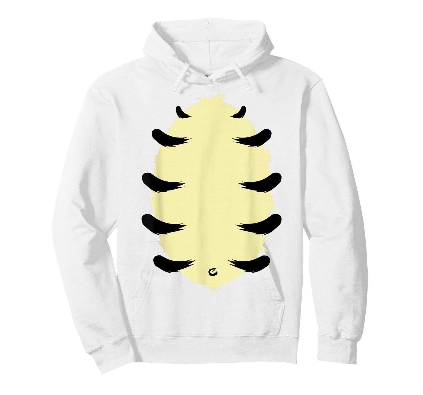 Orange Tiger Belly Hairy Costume Halloween Animal T-Shirt