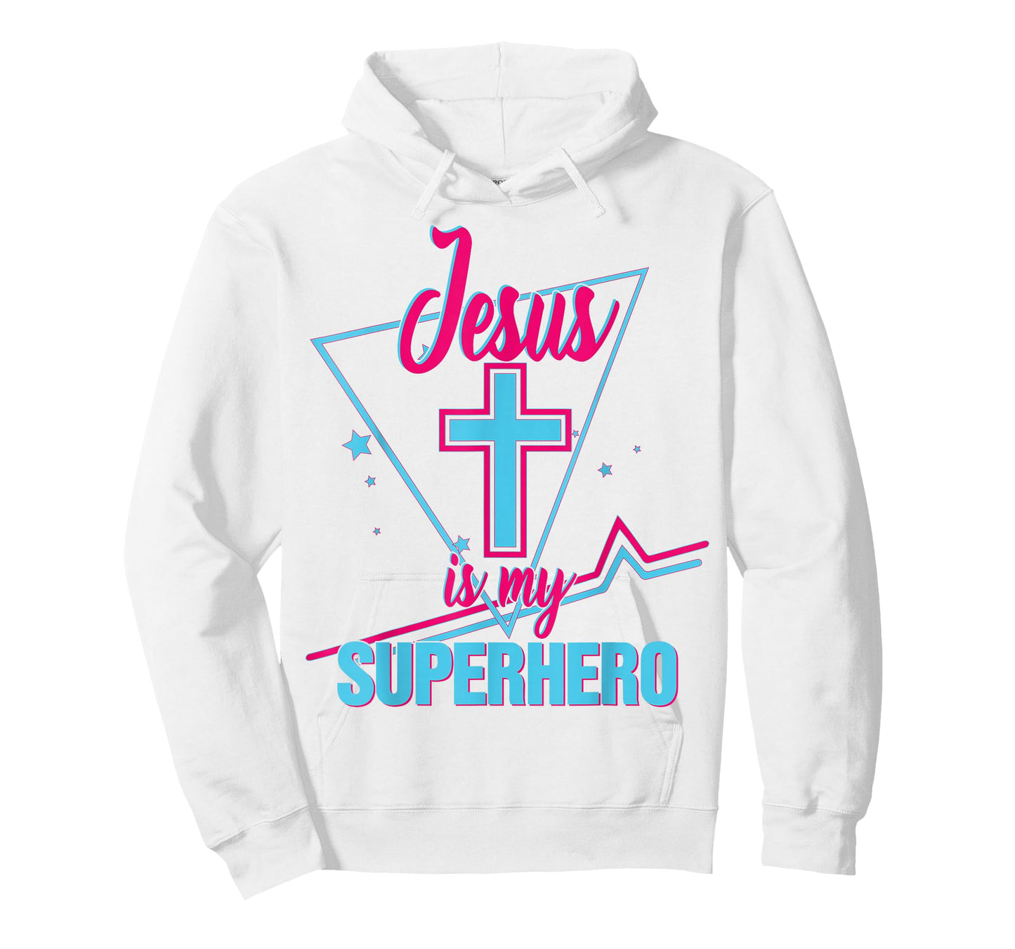 Girls Jesus is My Superhero Christian Toddler Sister God Mom T-Shirt