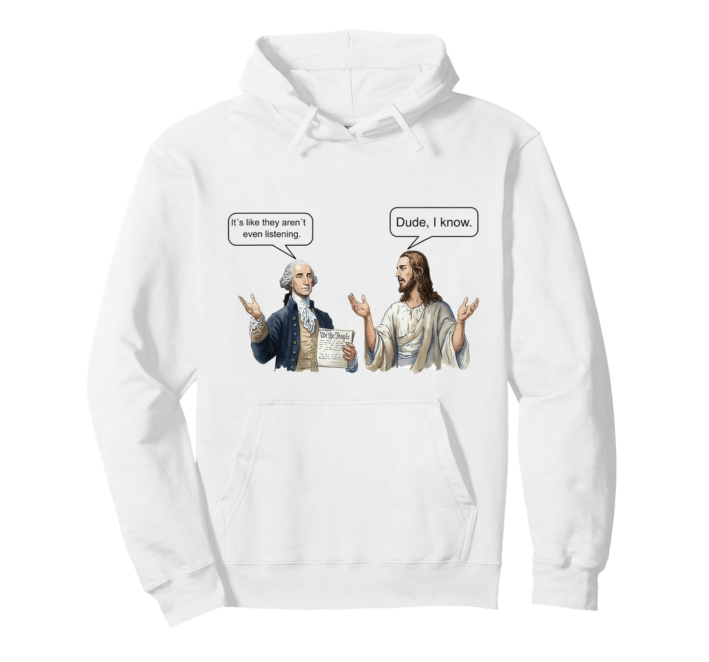 George Washington and Jesus Christ Discussion Meme T-Shirt