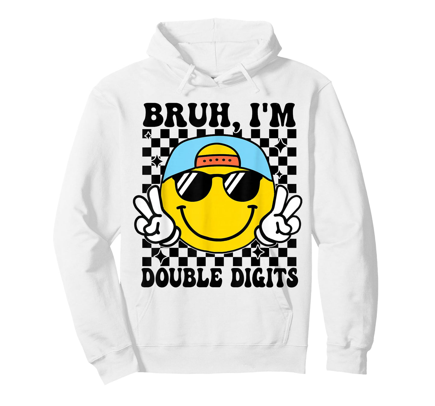 Bruh I'm Double Digits 10 Year Old boy Birthday 10 Birthday T-Shirt