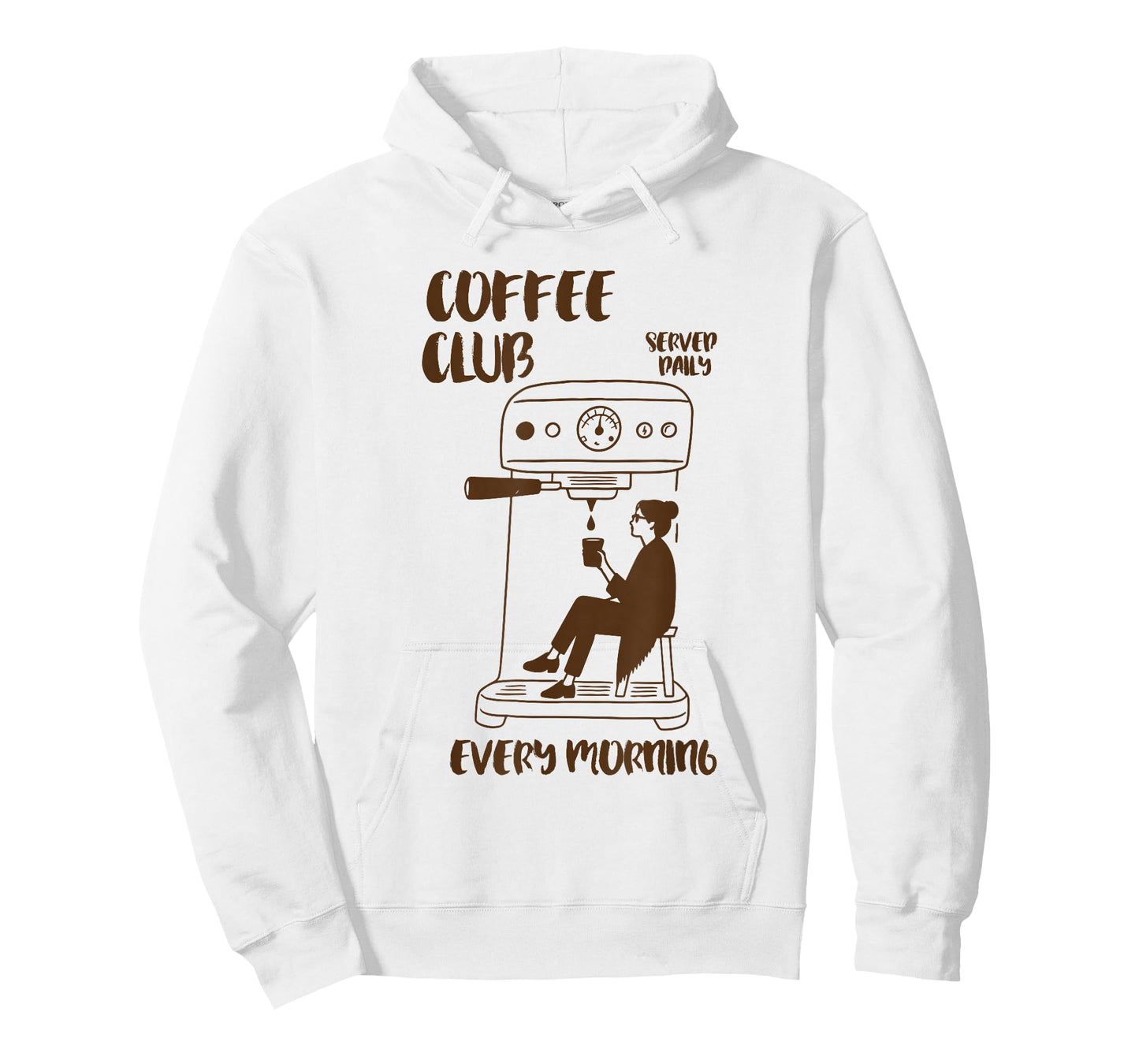 Retro Club Coffee Served Daily Every Morning, Coffee Lover T-Shirt