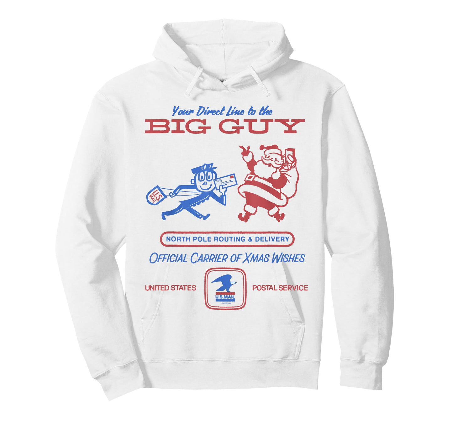 USPS Official Carrier of Xmas Wishes Christmas Delivery T-Shirt