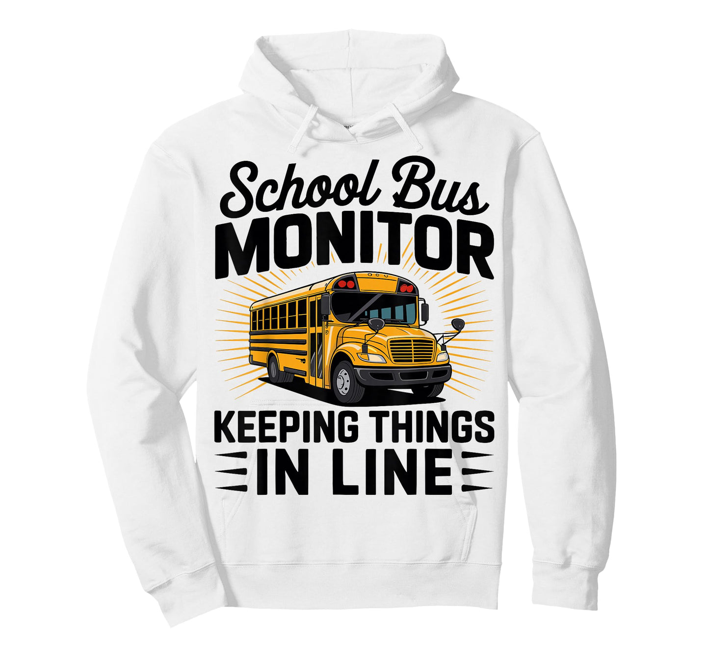 School Bus Monitor Keeping Things in Line - Bus Aide T-Shirt