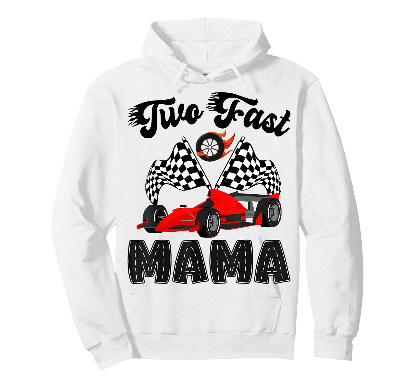 Two Fast Mama of The Birthday Boy Racing Car Party T-Shirt