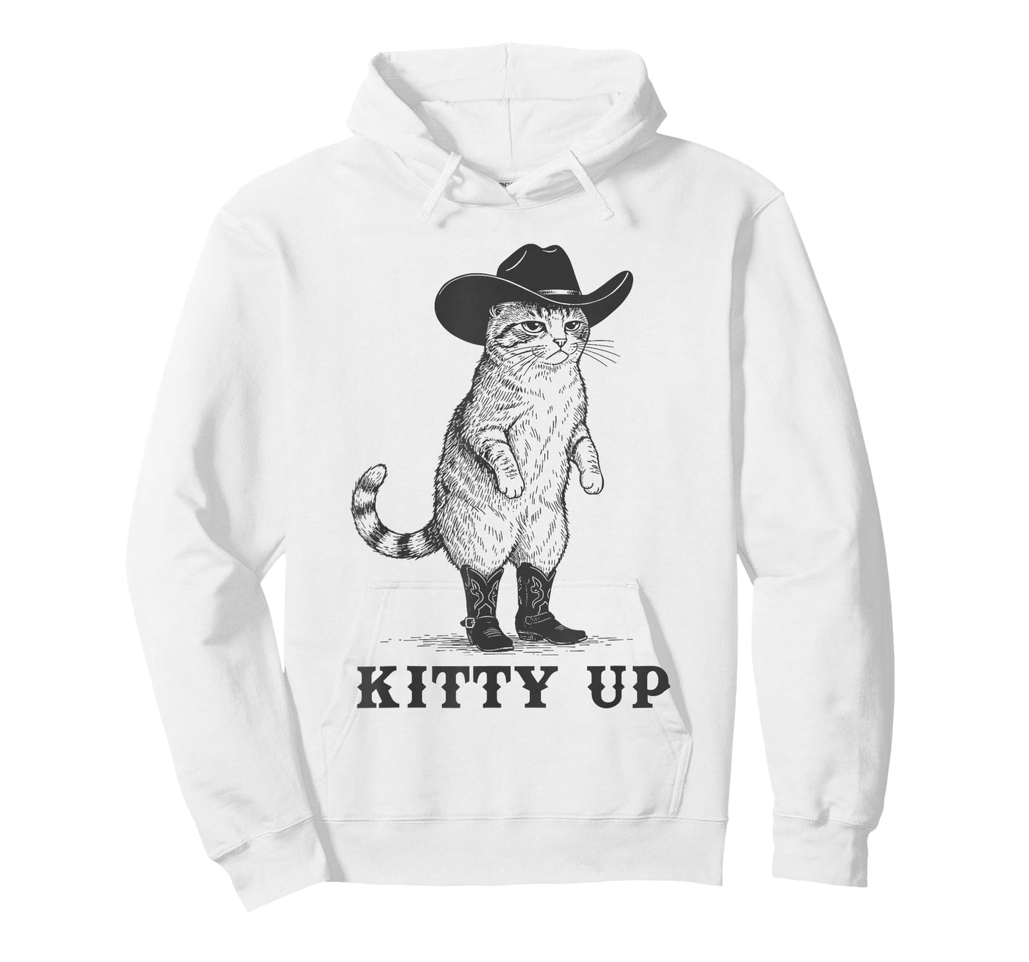 Kitty Up Funny Cowboy Cat Western Country Rodeo Kitten T-Shirt