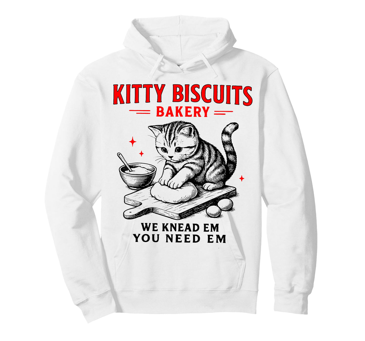 Kitty Biscuits Bakery We Knead Em You Need Em Funny Cat T-Shirt