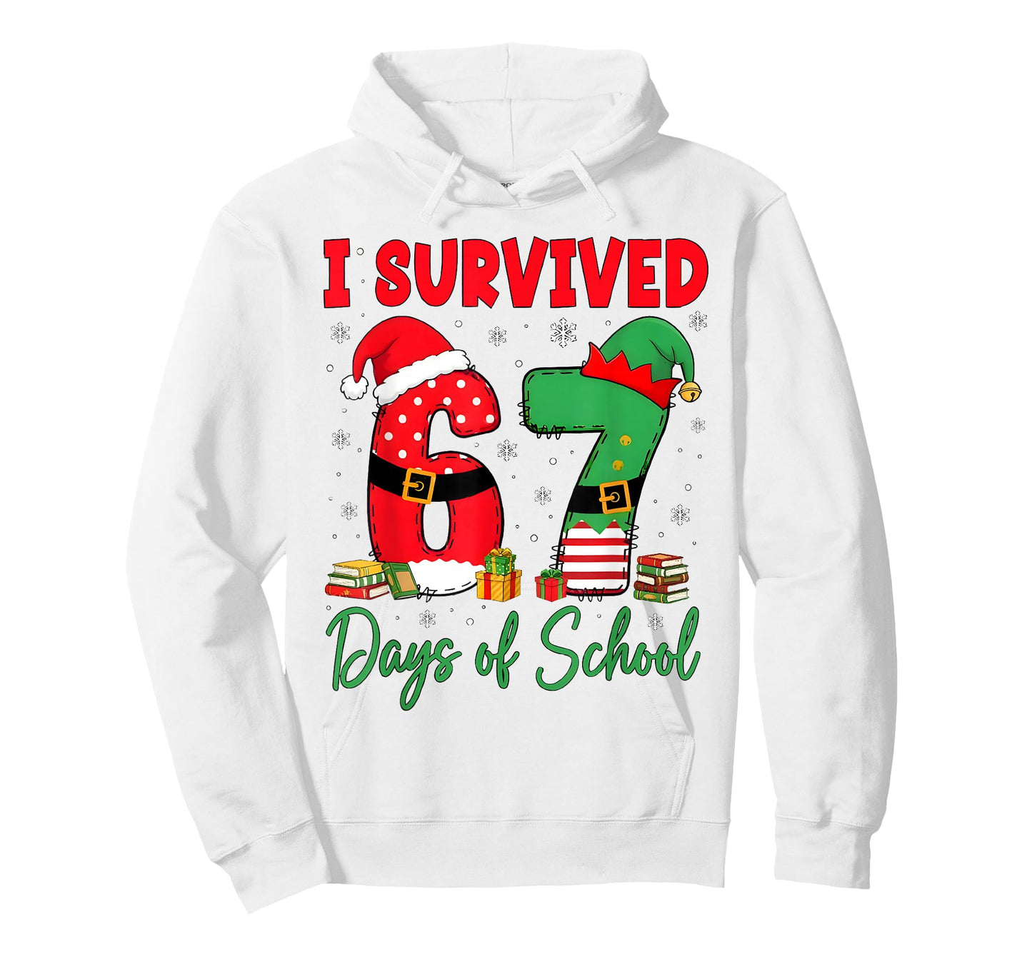 I Survived 67 Days of School Christmas Teachers Students T-Shirt
