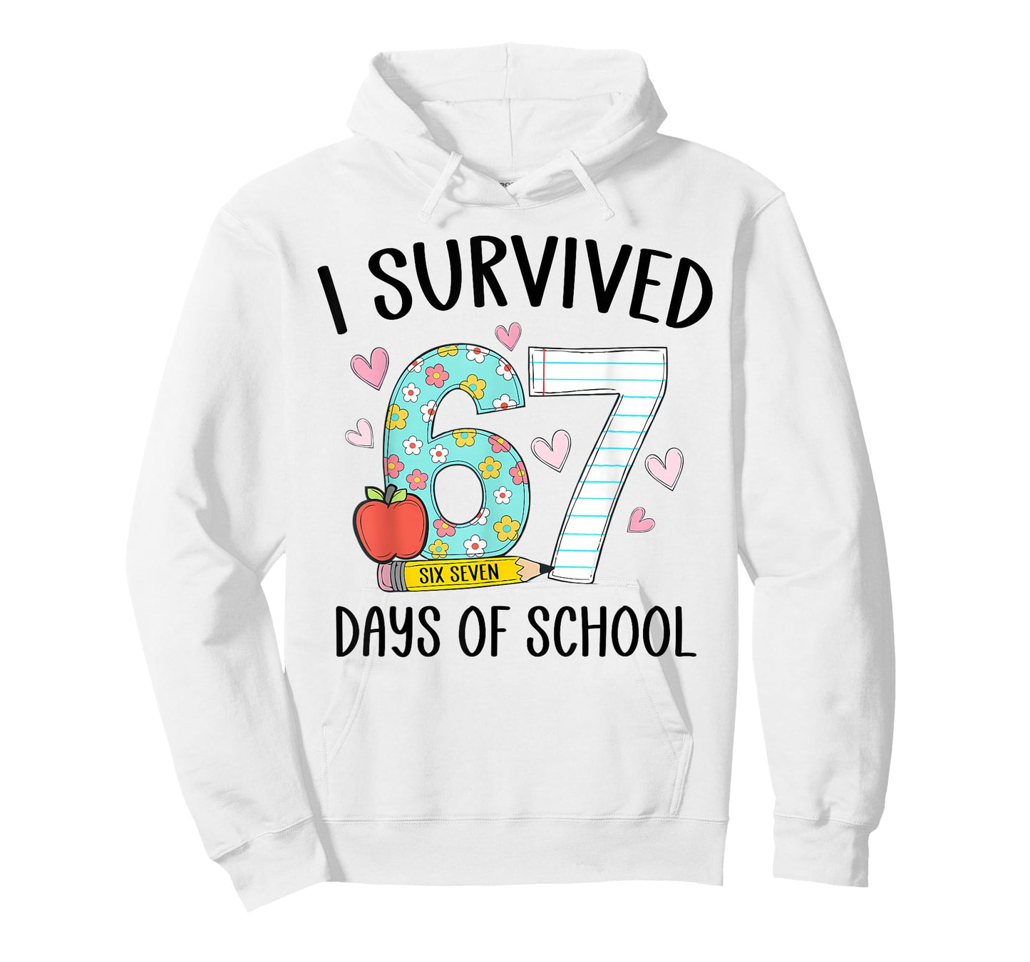 I Survived 67 Days of School Teacher Kids 67th Day of School T-Shirt