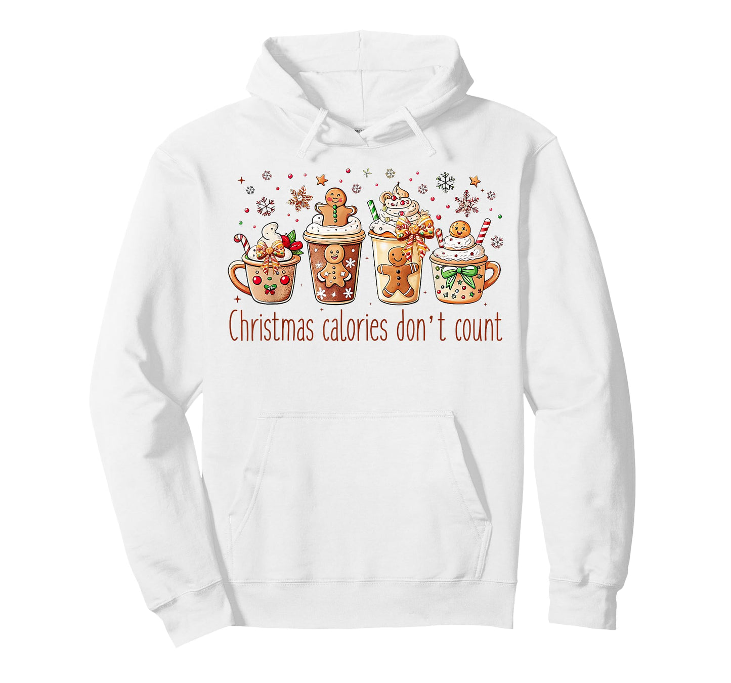 Christmas Calories Don't Count Funny Xmas Gingerbread T-Shirt