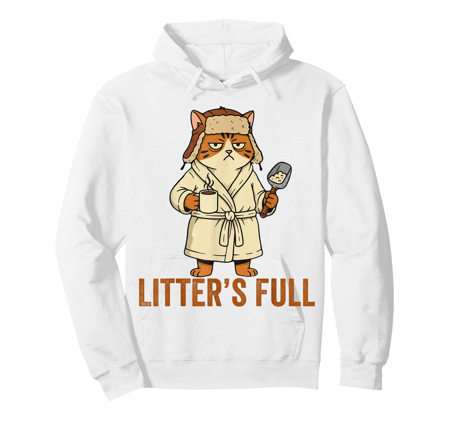 Litter’s Full Funny Cat Lovers Christmas Xmas T-Shirt