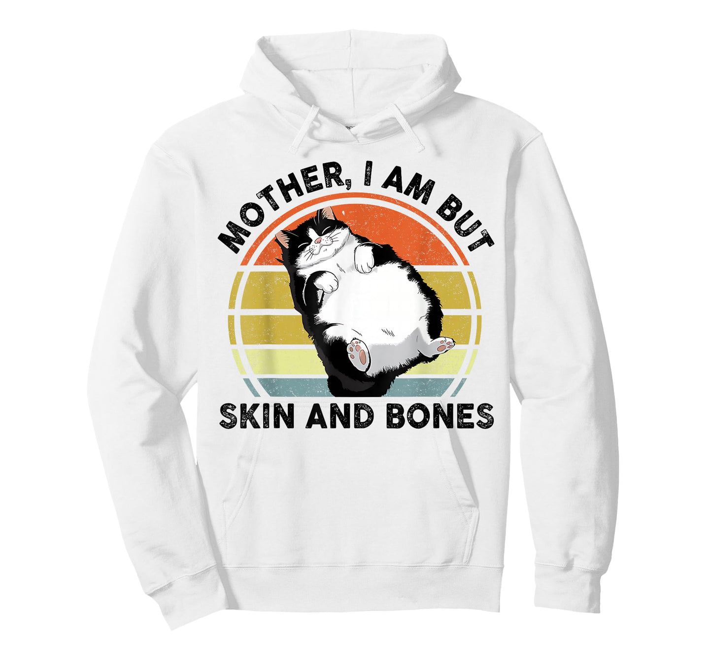 Funny Cat Mother I Am But Skin and Bones Cat Mom T-Shirt