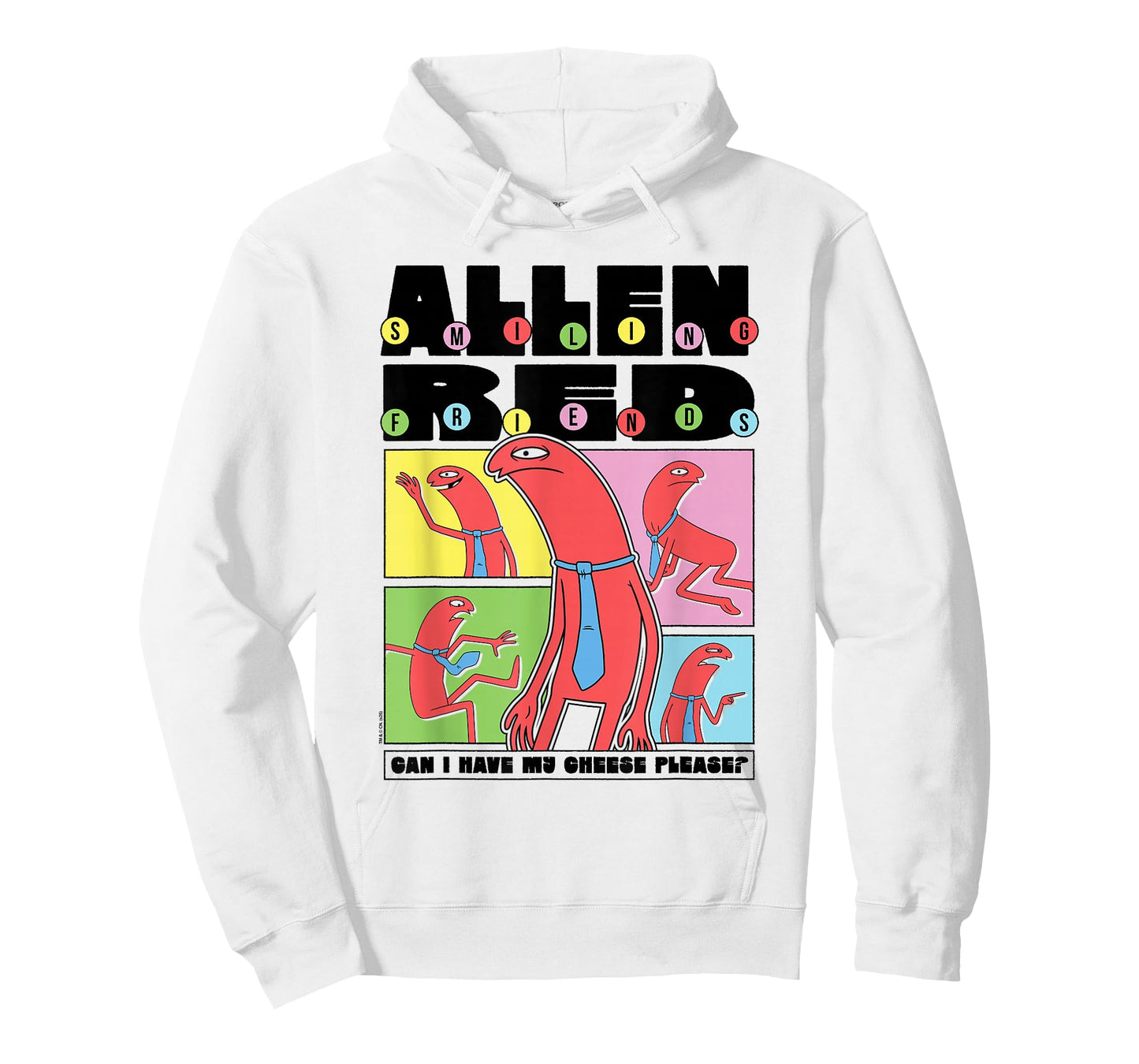 Smiling Friends Allen Red Can I Have My Cheese Funny Cartoon T-Shirt