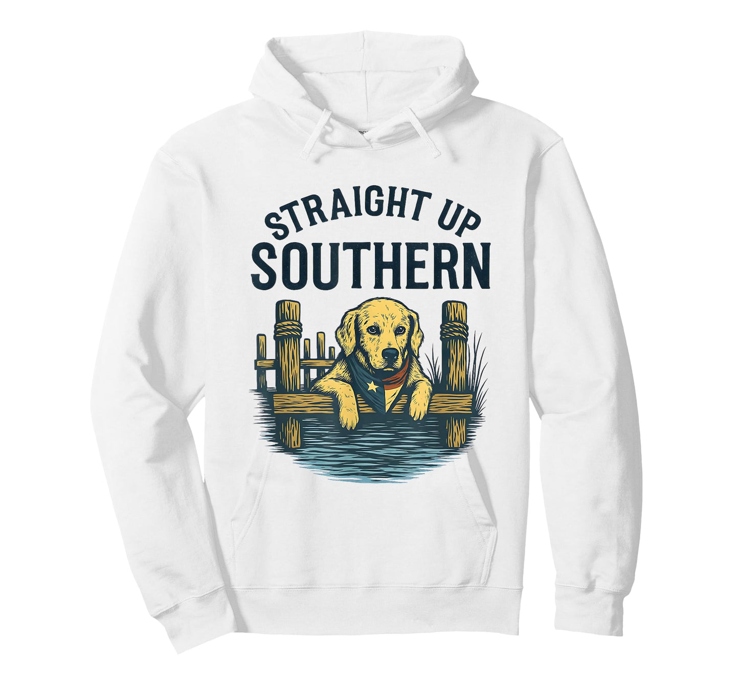Straight Up Southern Dog Lover Rustic Country Lake Life T-Shirt