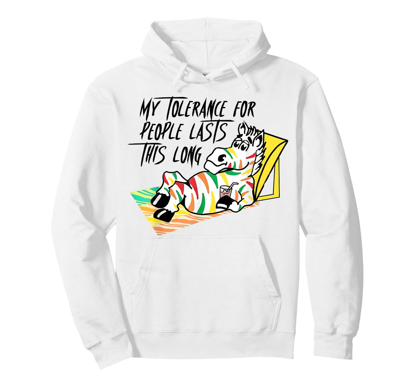My Tolerance for People Lasts This Long Funny Saying Quote T-Shirt