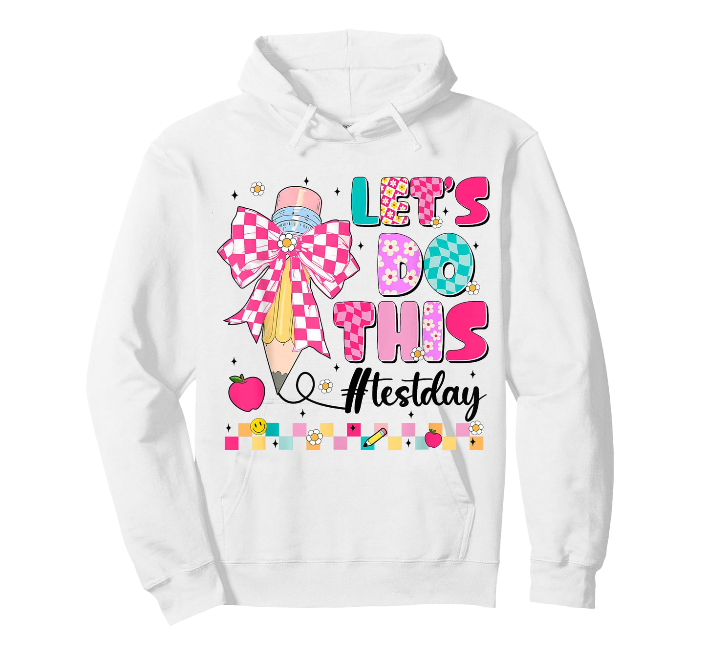 Let Do This Coquette Pencil Testing Day Women Girl Teacher T-Shirt