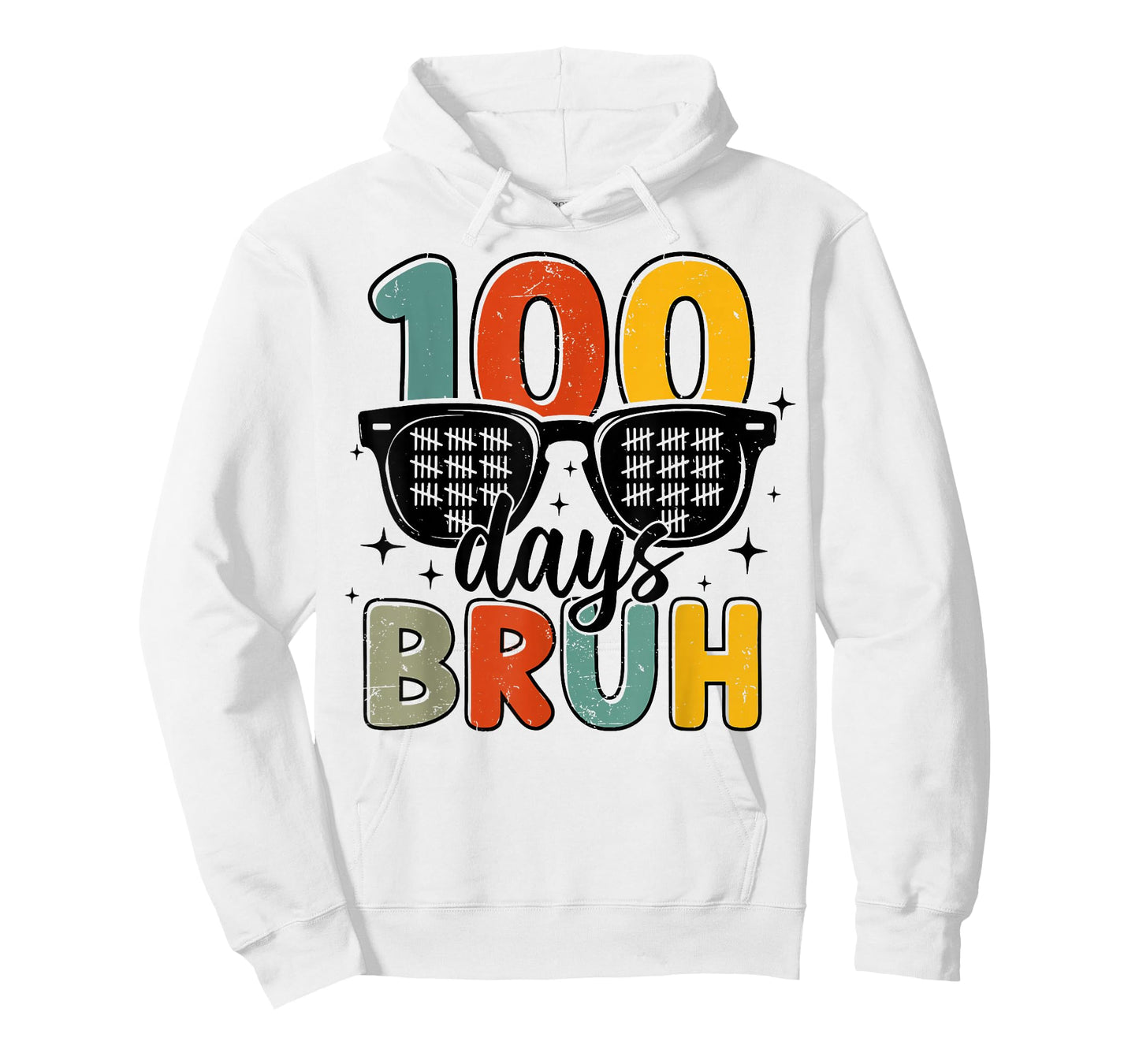 Bruh 100 Days of School 100th Day of School Sunglasses Boys T-Shirt