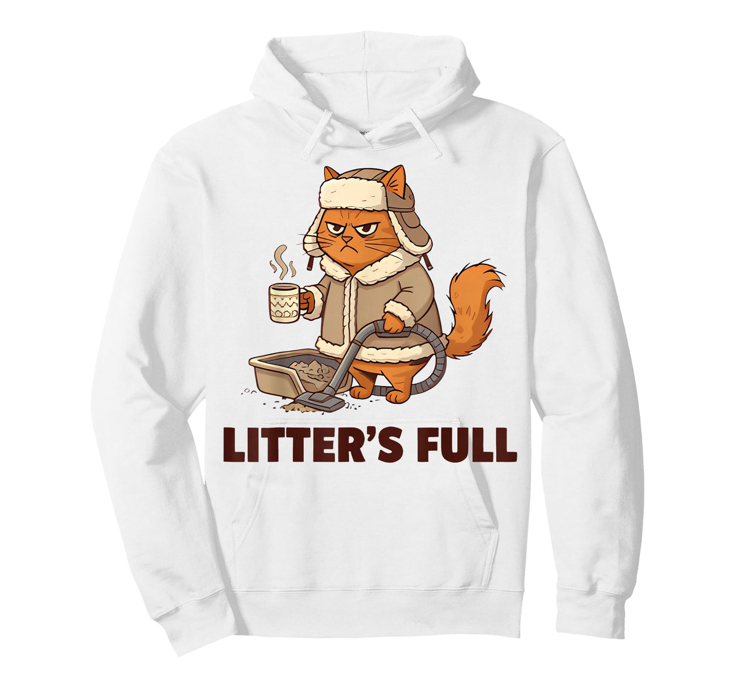 Litter’s Full Funny Cat Lovers Christmas Xmas T-Shirt