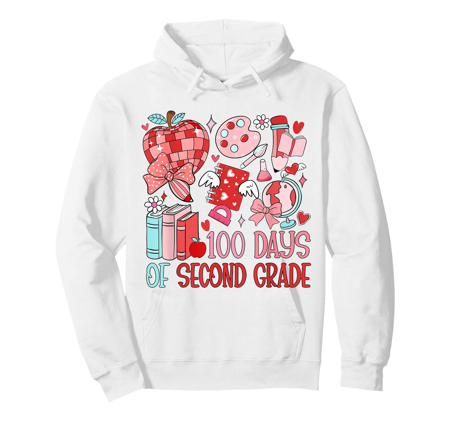 100 Days of Second Grade 100th Day of School Teacher Kids T-Shirt