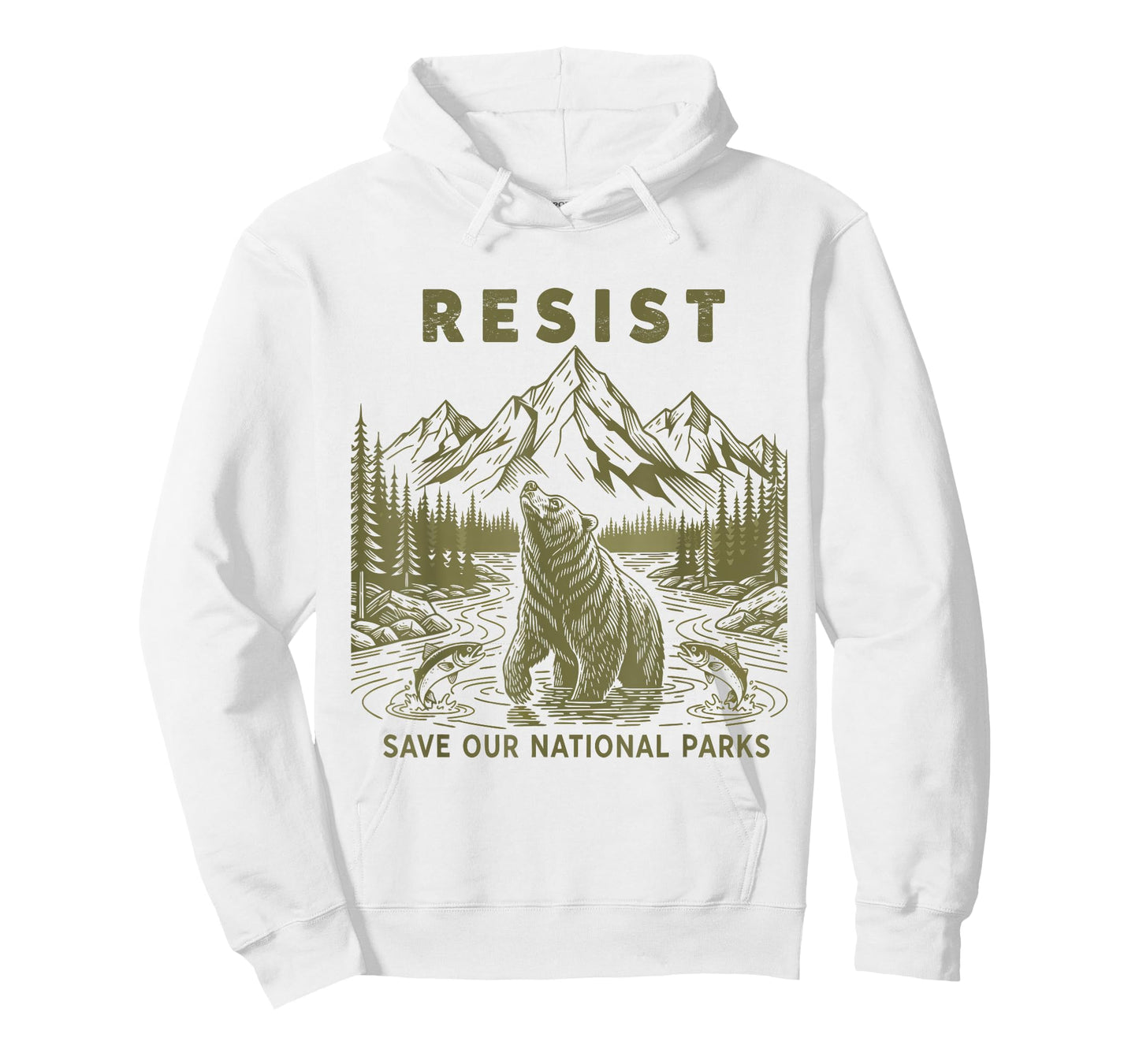 Resist Save Our Parks Alt Us National Parks Bear Nature T-Shirt
