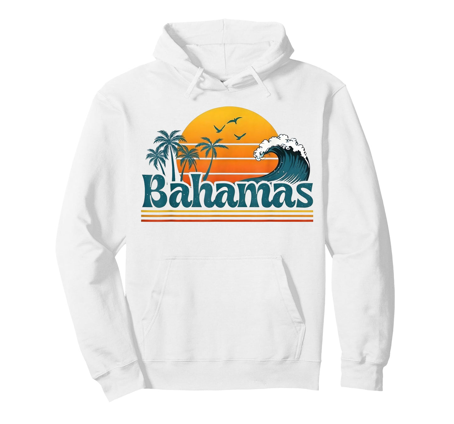 Bahamas Beach Summer Vacation Retro Sunset 70s 80s Palm Tree T-Shirt