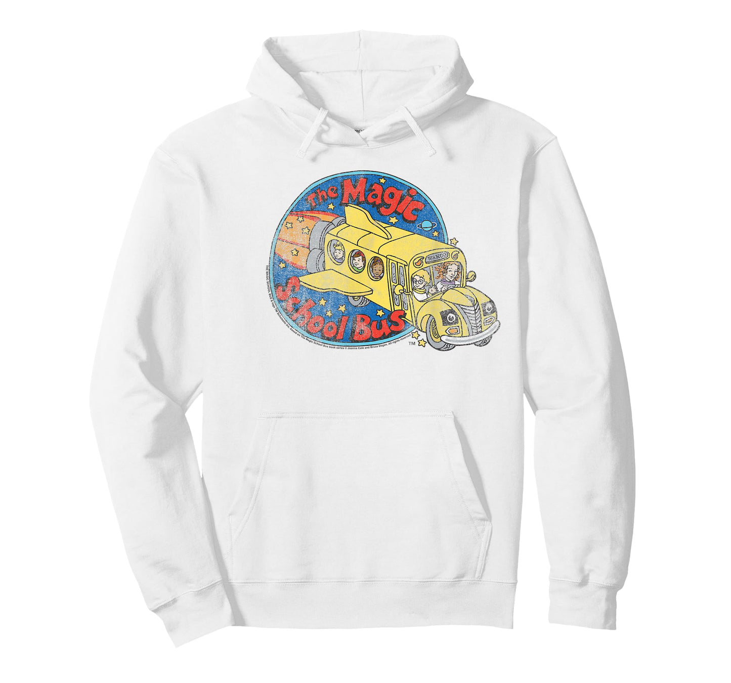 The Magic School Bus Vintage Distressed Bus Logo Cartoon T-Shirt