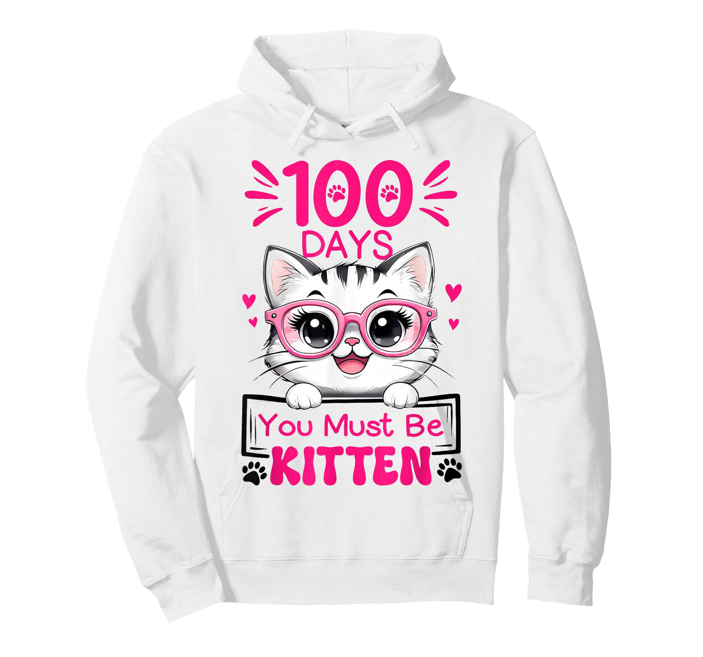 100 Days of School You Must Be Kitten Cat 100 Days of School T-Shirt