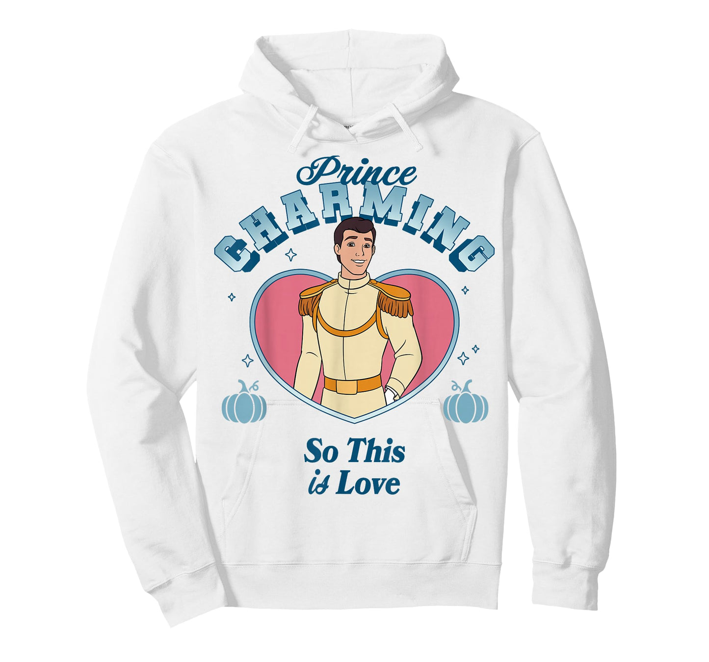 Disney Cinderella Prince Charming So This is Love Pink Heart T-Shirt