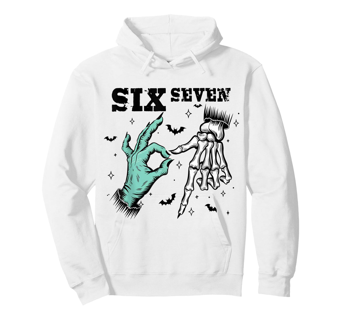 67 Meme Spooky Skeleton Six Seven Gen Alpha Slang T-Shirt