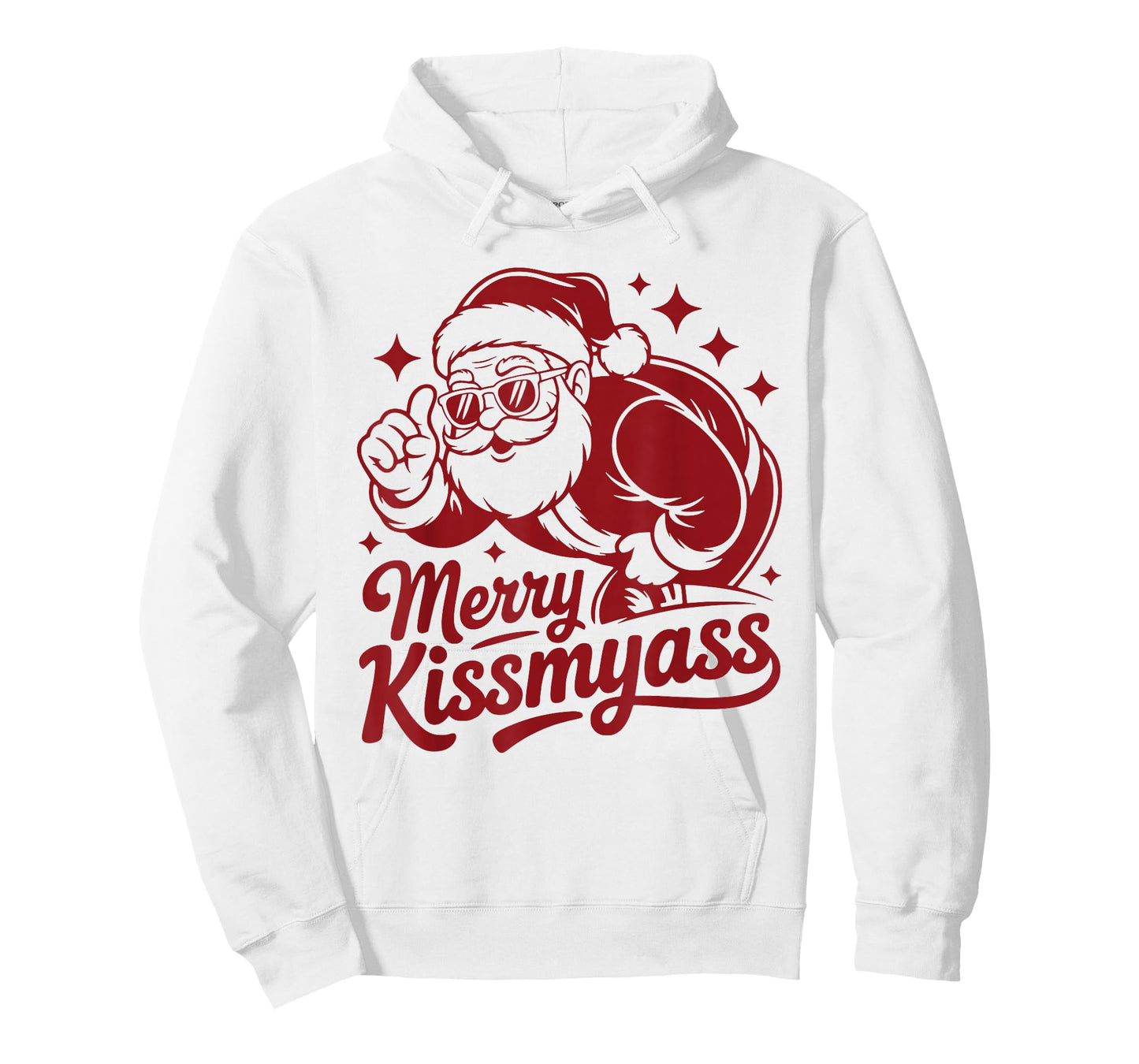 Funny Merry KissMyAss Christmas Funny Santa Claus T-Shirt