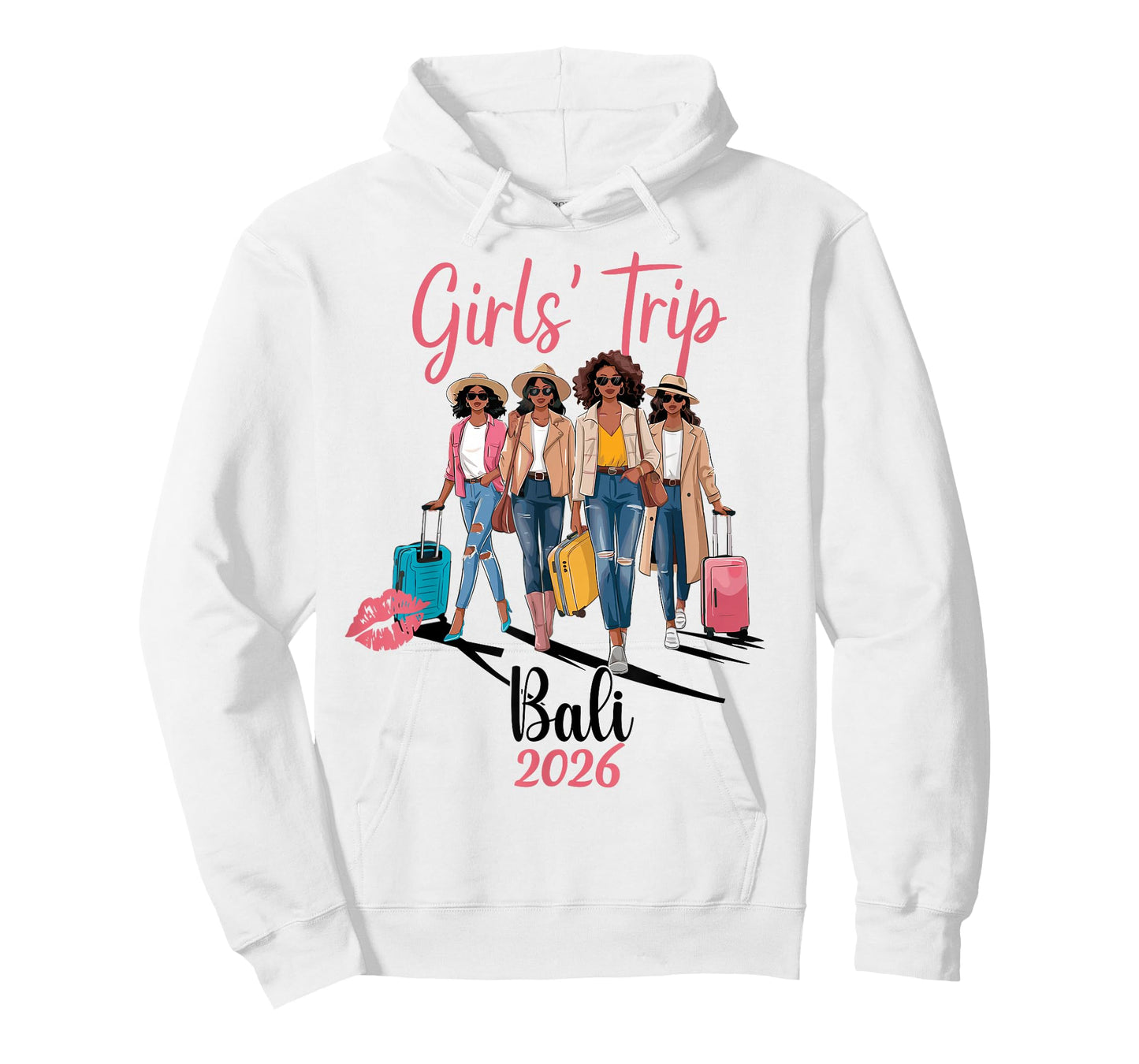 Black Girls Trip Bali 2026 Vacation Birthday Melanin Queen T-Shirt