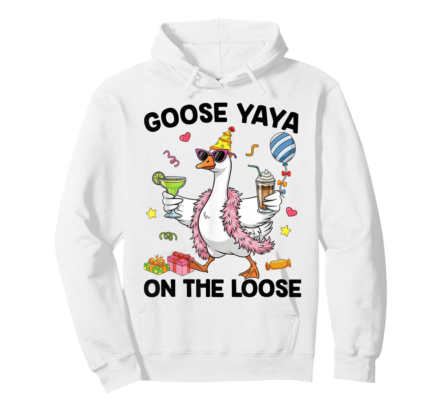 Yaya Goose On The Loose Funny Birthday Matching Family T-Shirt