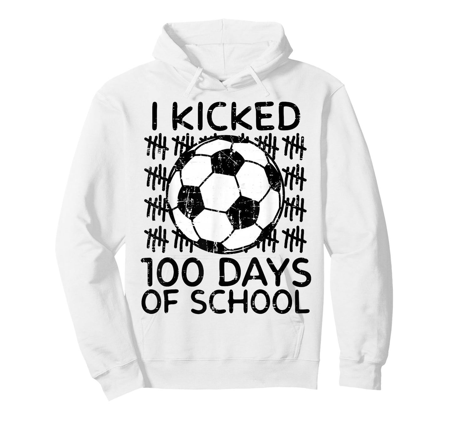 I Kicked 100 Days of School Soccer 100th Day Boys Kids T-Shirt
