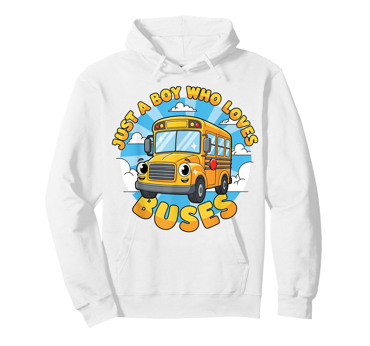 School Bus Lover Just a Boy Who Loves Buses for Kids Boys T-Shirt