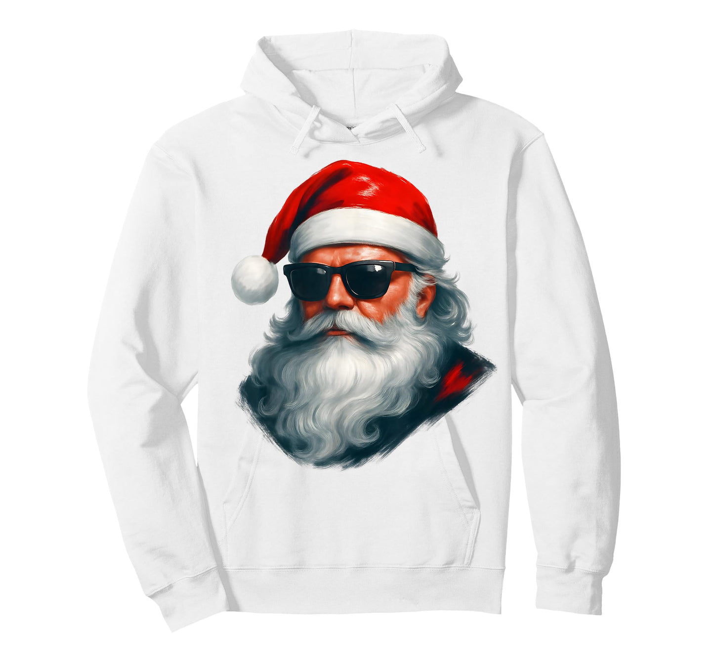 Santa Face Retro Sunglasses Funny Christmas Pajama Mens Boys T-Shirt